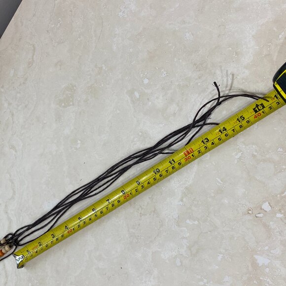 3/10$, Macramé Wood Beaded Waxed Cord Waist Belt - Picture 5 of 5